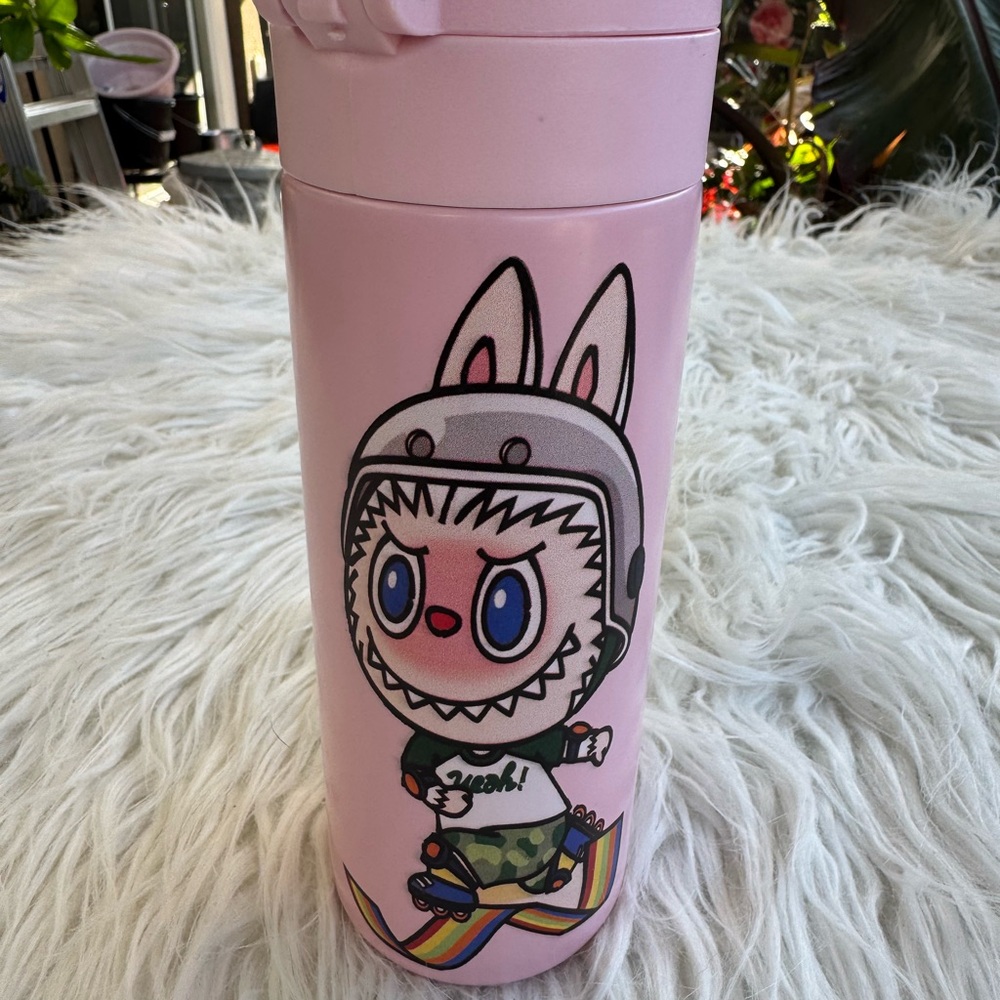 SOLD ‼️ FINAL SALE ‼️Pink Cartoon Character Drinkware with Whimsical Designs